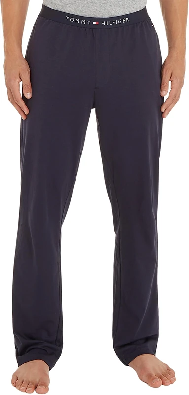 Tommy Hilfiger Men’s Cotton Jersey Jogging Bottoms, Blue (Desert Sky), M