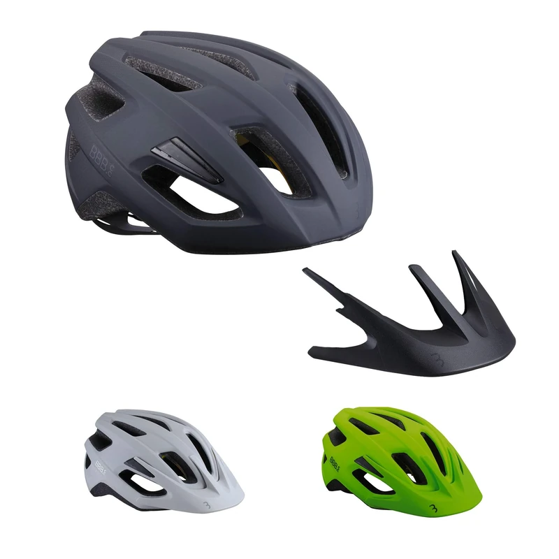 BBB Cycling BHE-22 Dune Helmet with Removable Visor for Urban Cycling, S (52-55cm), matt black