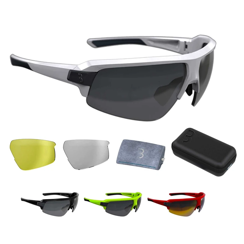 BBB Cycling Unisex's sport glasses Impulse, glossy white, One Size