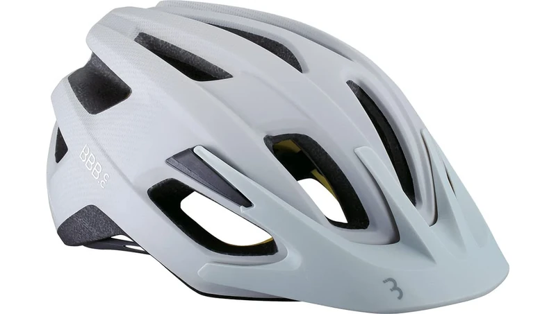 BBB Cycling BHE-22 Dune Helmet with Removable Visor for Urban Cycling, L (58-61cm), matt off white