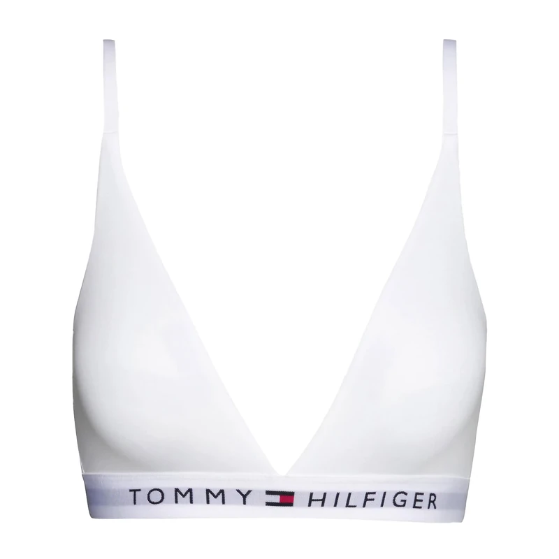 Tommy Hilfiger Women Triangle Cup Bra Stretch, White (White), M