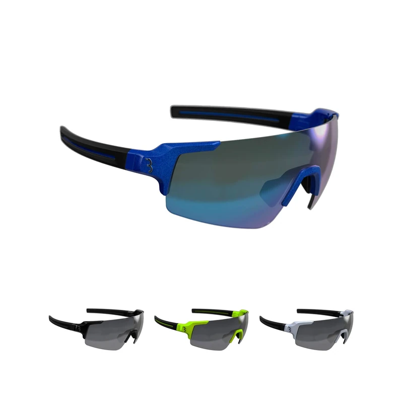 Bbb Cycling BBB Cycling Unisex's sport glasses FullView, glossy cobalt blue, One Size