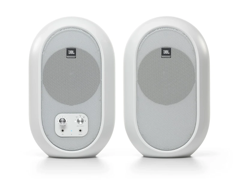 JBL 1 Series 104 Compact Powered Desktop Reference Monitors Bluetooth Version - White (sold as pair)