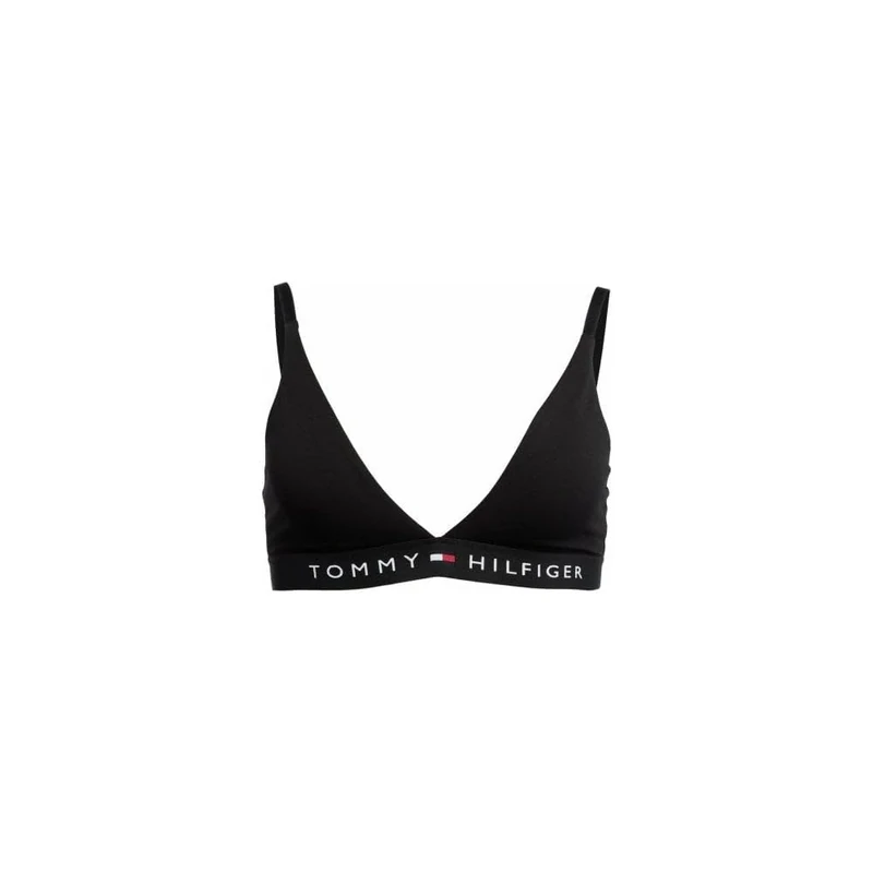 Tommy Hilfiger Women’s Stretch Triangle Bra, Black (Black), M