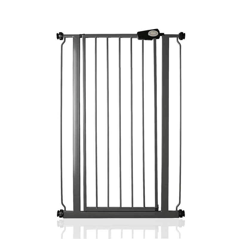 Bettacare Child and Pet Gate Narrow, 68.5cm - 75cm, Slate Grey, Extra Tall Gate 104cm in Height, Narrow Pressure Fit Stair Gate, Baby Gate and Suitable for Dog Gate or Pet Barrier, Easy Installation