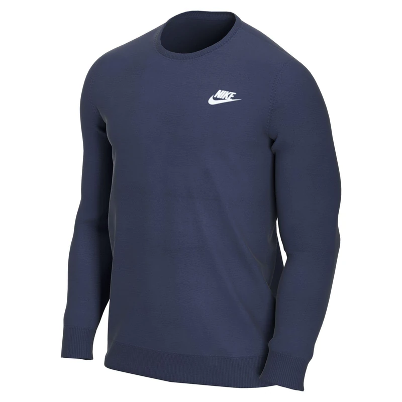 Nike BV2666 M NSW CLUB CRW FT Sweatshirt mens midnight navy/white 2XL