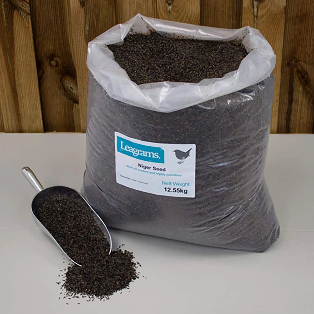 Leagrams Niger Seed Wild Bird Food | Nyger/Nyjer/Thistle Feed loved by Finches and small Wild Birds (25.1kg)