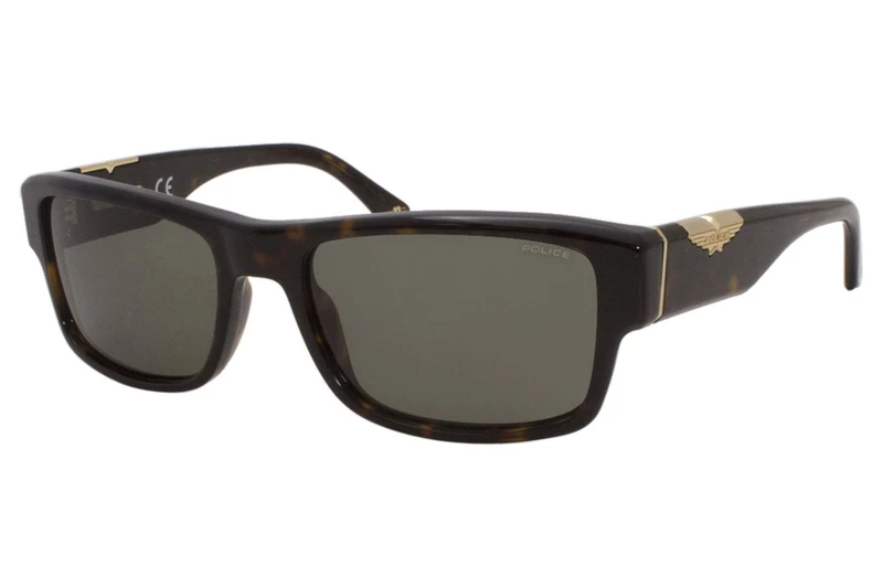 Police SPL967 0722 Sunglasses Unisex Acetate + Metal, Standard, 56