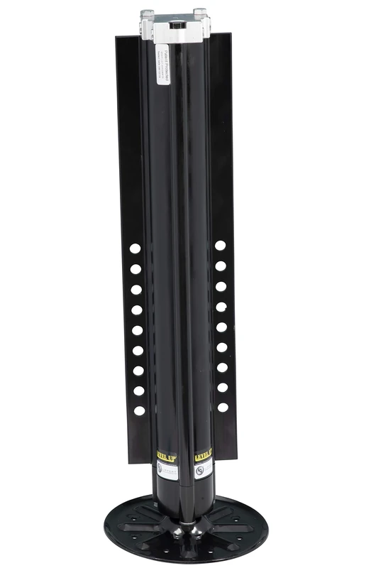 Lippert Components 433467 Aluminum Hydraulic Landing Gear with 14,000 lbs. Weight Capacity | Left, Black