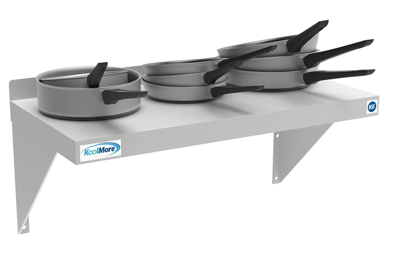 KoolMore NSF Stainless Steel Wall Shelf - Industrial Grade Metal Shelf for Commercial Restaurant Kitchen 12x24 Inch - Image 1