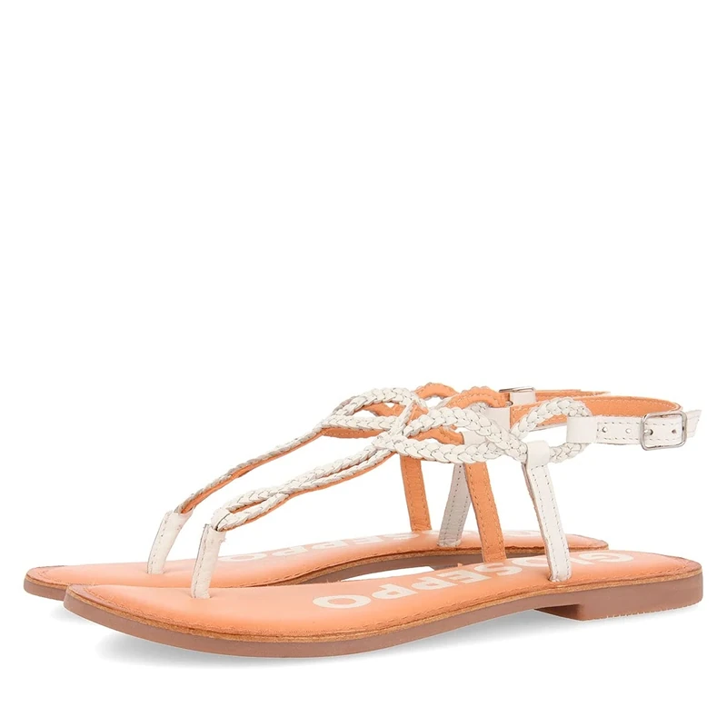 GIOSEPPO Women's Fyffe Sandal, White, 6.5 UK