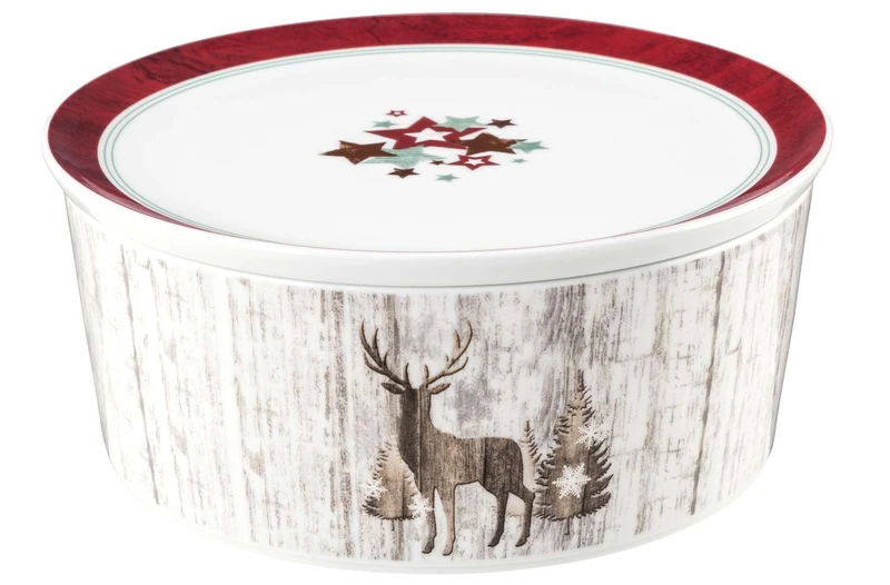 Seltmann 001.753905 Life Porcelain Bowl, Round, Brown, 1.85 L, 20.8 cm Diameter, 9.5 cm Height - Image 1