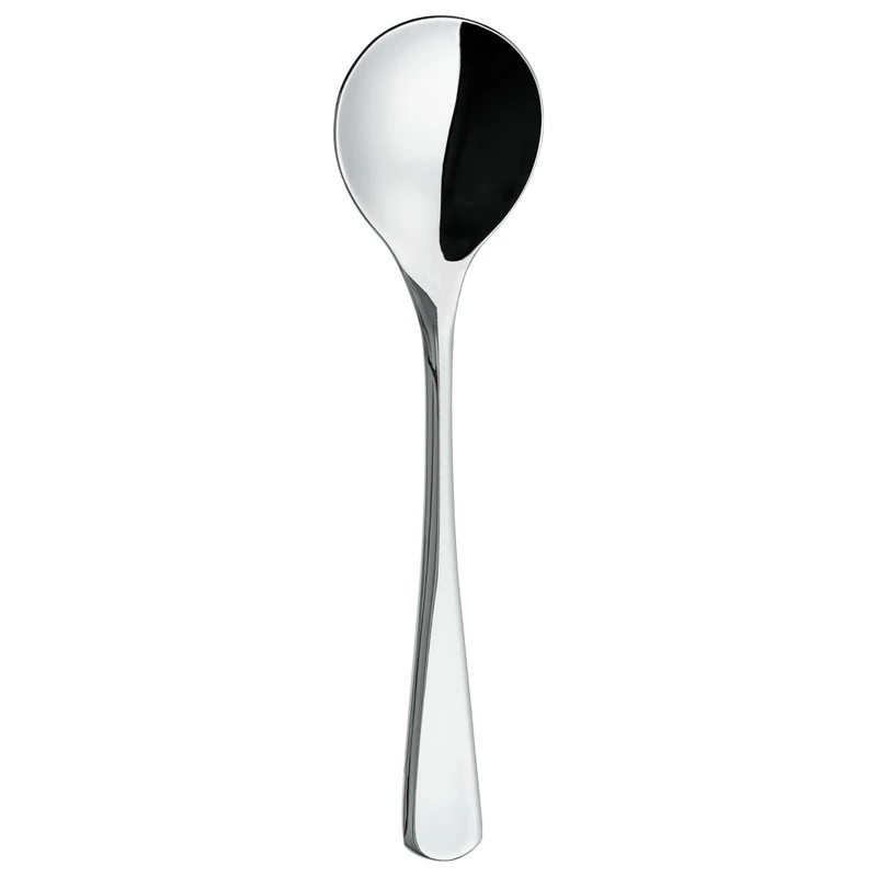 Grunwerg Fiesta Soup Spoons SUSFTA, 18/10 Stainless Steel, Set of 12