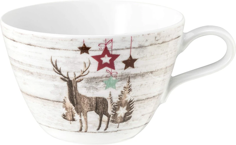 Seltmann 001.753895 Life Porcelain Coffee Cup, Round, Brown, 0.37 L, 13.7 cm Diameter, 7.1 cm Height, Pack of 6