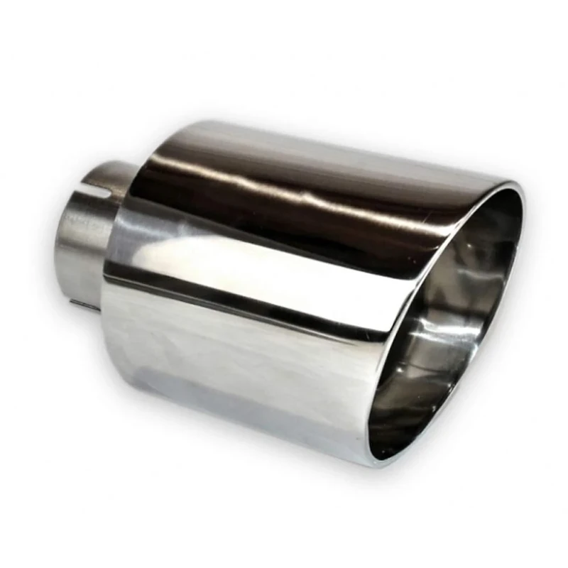 Ulter Sport Exhaust finisher - Round Ø100mm Slanted - Length 160mm - Installation ->50mm - Inox