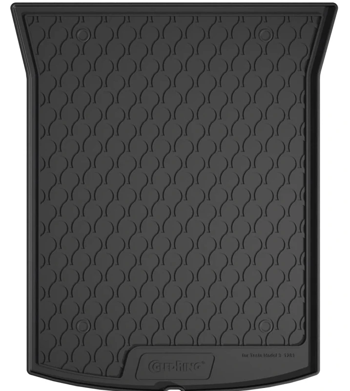 Gledring Rubbasol (Rubber) Boot Mat compatible with Tesla Model 3 7/2017-11/2020 & 12/2020-