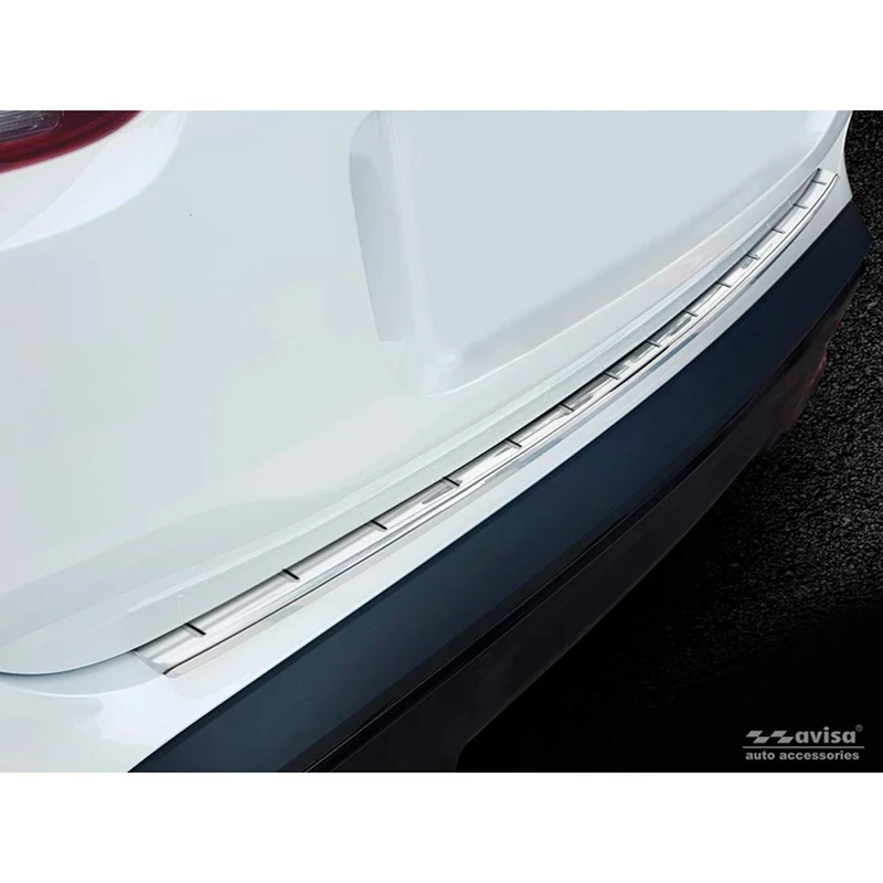 Avisa Stainless Steel Rear bumper protector compatible with Citroën C5 Aircross 2018- Incl. Facelift 'Ribs'