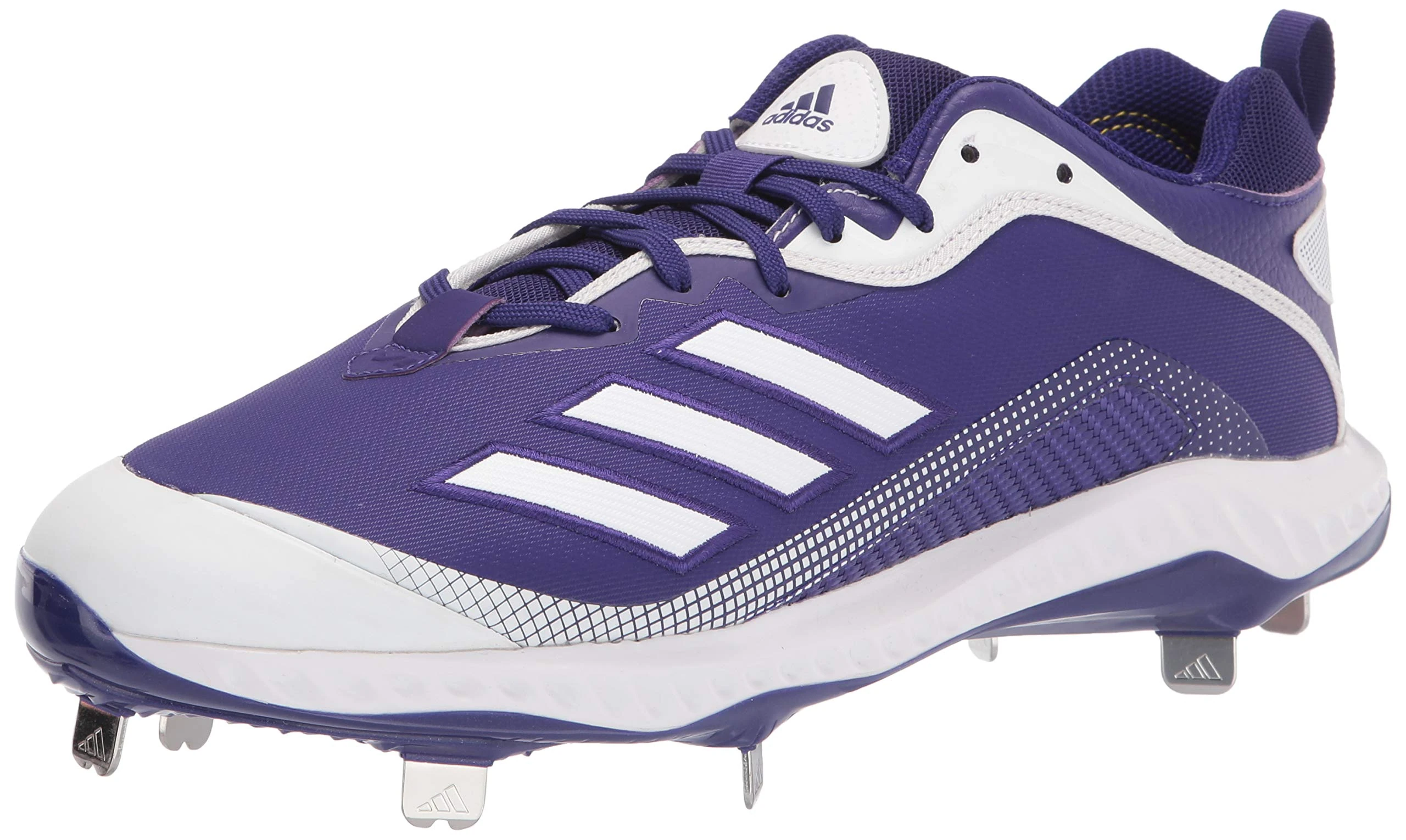 adidas Men's FV9345 Baseball Shoe, Purple/Silver/White, 17