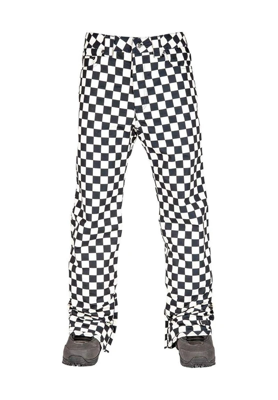L1 Men's Checker Trousers - Straight Standard Pnt 1201-873675