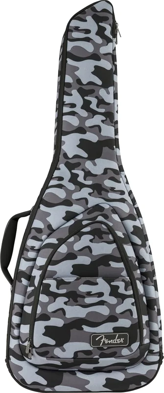 Fender FE920 Camo Electric Guitar Gig Bag Case for Electric Guitar, Winter Camo