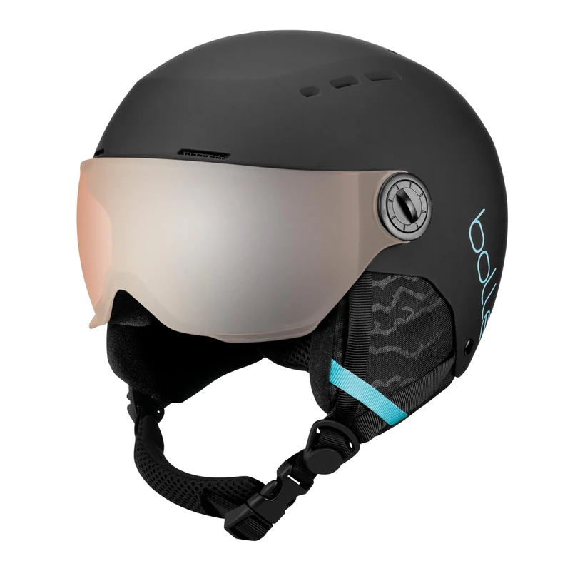 Bollé - Quiz Visor, Black Blue Matte, Orange Gun, Extra Small, Snow Helmets, Unisex, Children