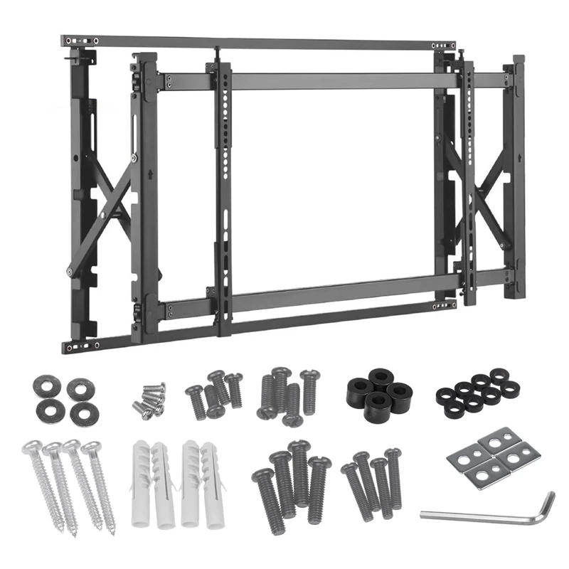 Maclean MC-845 Multi Display Wall Video Wall Mount For Professional Monitor Configuration OLED QLED LED LCD TV Video Wall Up To 35kg Ultra Flat max VESA 600x400 (46"-52")