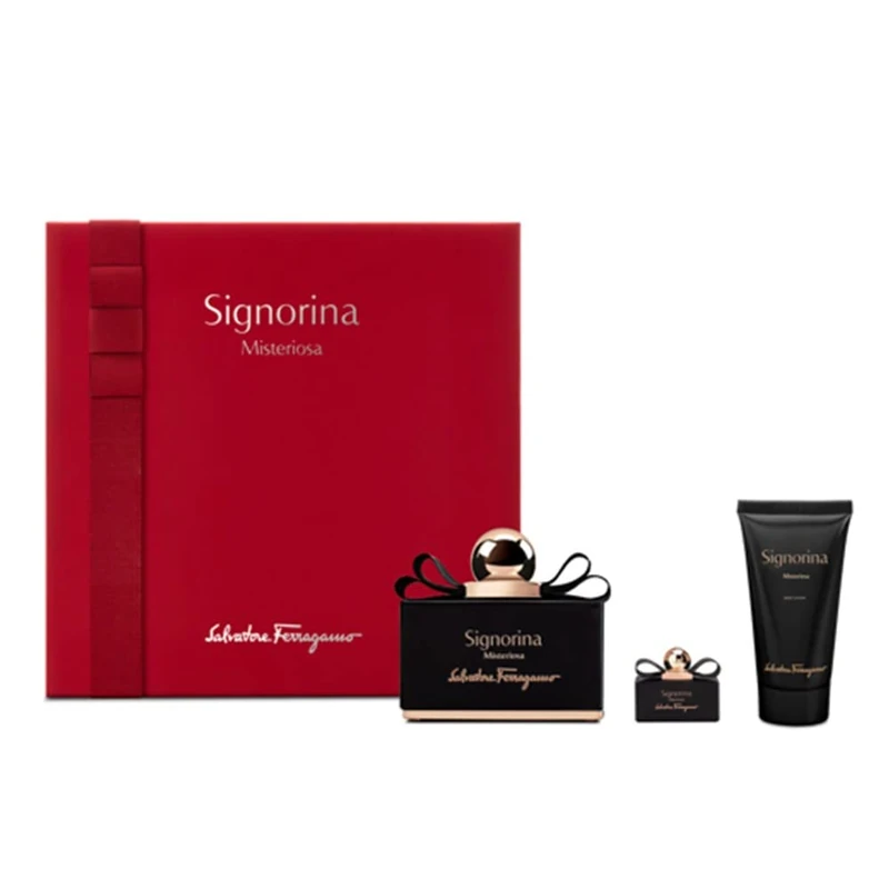 SALVATORE FERRAGAMO 520-76816 Signorina Misteriosa for Adults, Made for Everyday use, 3-piece Gift Set