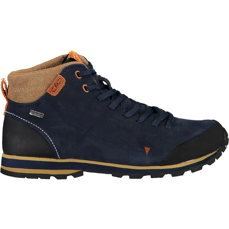 CMP Men's Elettra Mid Hiking Wp Walking shoe, Black Blue, 12 UK