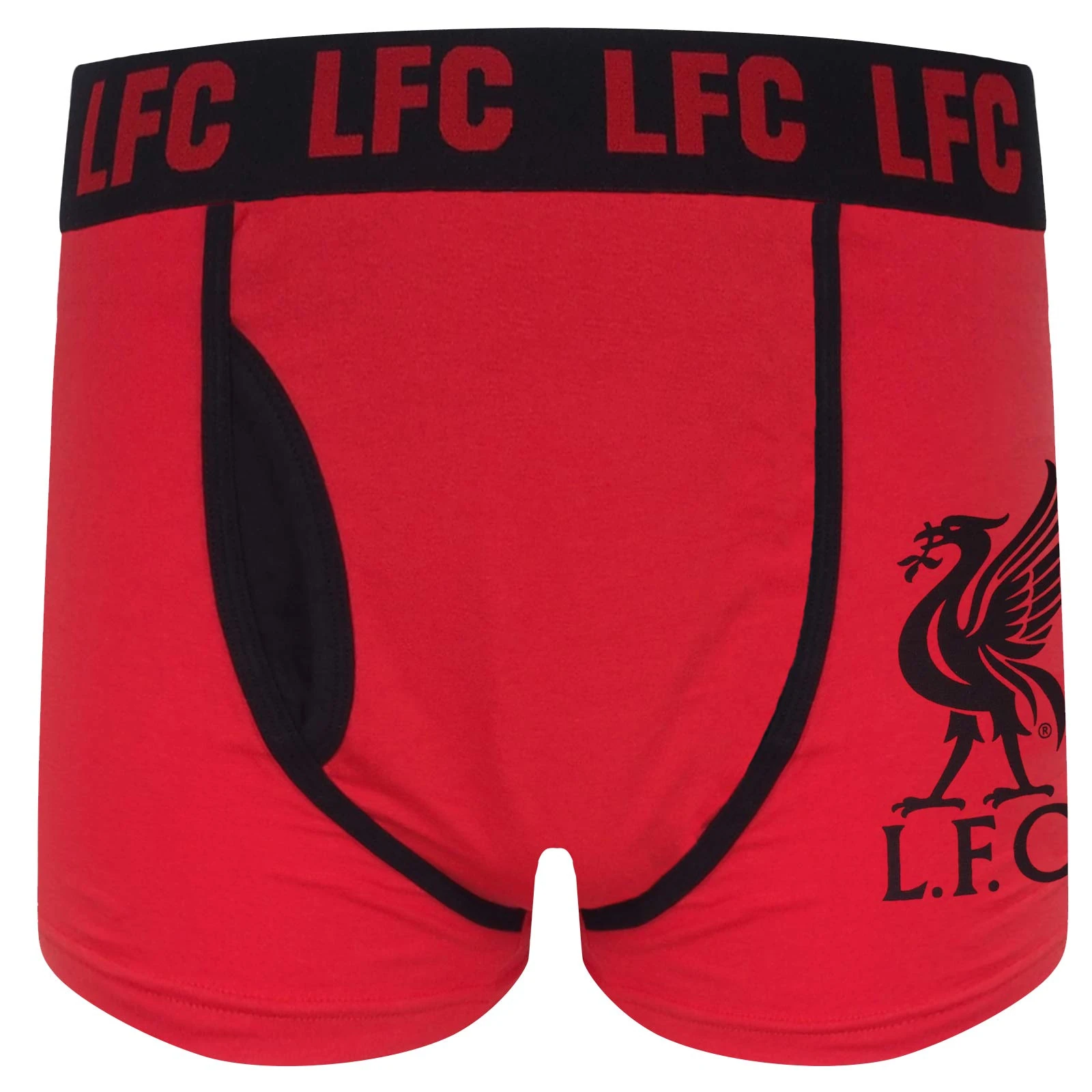 Liverpool FC Official Football Gift Mens 1 Pack Boxer Shorts Red Medium