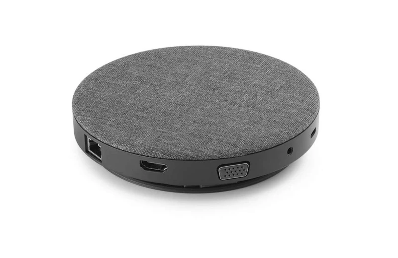 aiino AirHub - USB-C Hub 11 in 1 with Qi Wireless Charger, Multiport Adapter, Type C PD (87W), 3 Ports USB 3.0, VGA, HDMI 4K, Gigabit Ethernet RJ45, Secure Digital and MiniSD Reader, Audio Jack, Grey - Image 1