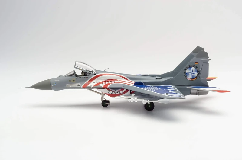 Herpa 580557 Luftwaffe Air Force Mikoyan MiG-29A Fulcrum-29+10-Hunting Squadron 73" Fulcrum Farewell Tour 2003", Multicoloured - Image 1