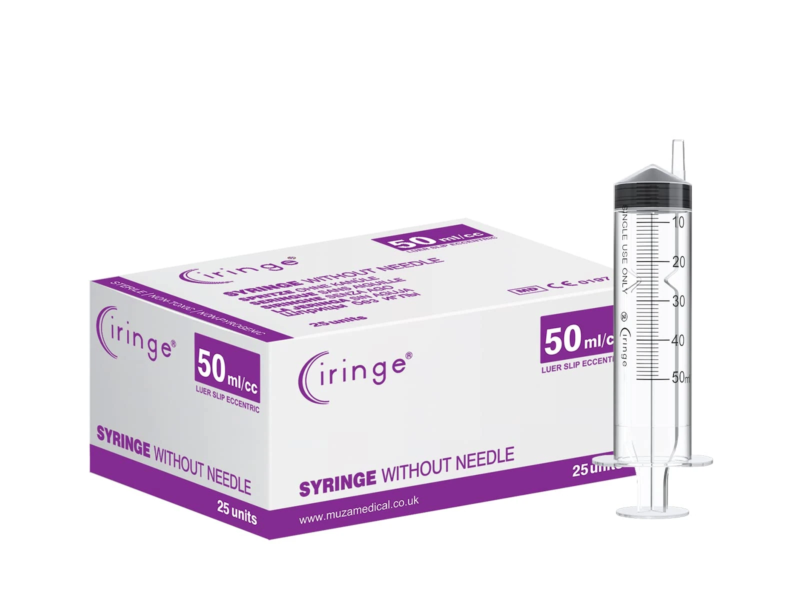 Ciringe 50 ml Syringe - Pack of 25