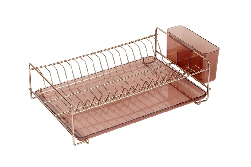 Sauvic Dish Drainer Plano copper