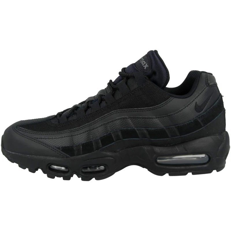 Nike NIKE AIR MAX 95 ESSENTIAL, Unisex Adult's Running Shoe Running Shoe, Black Black Dk Grey, 7.5 UK (42 EU) - Image 1