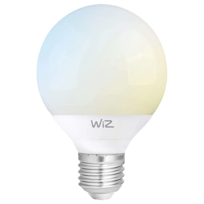 WiZ G2 WarmWhite G95 E27 Smart LED Light Bulb White (Dimmable, 12W-75W Power, 2700K, lm1055, App & Voice Control Alexa, Siri, Google & IFTTT), Plastic, 12 W, Warm White, Globe 95-E27