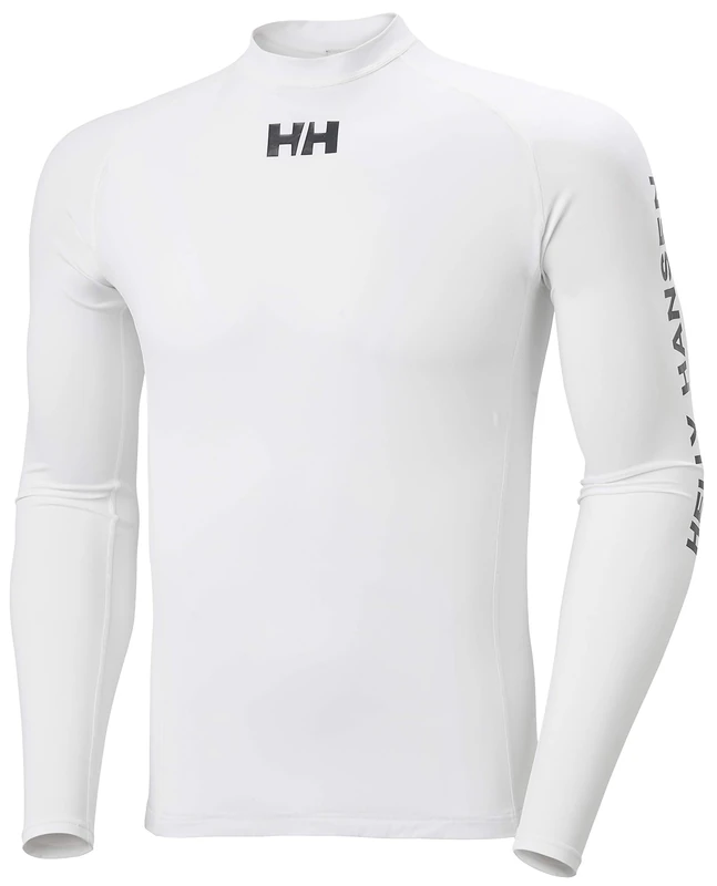 Helly Hansen Mens Waterwear Rashguard, 2XL, White - Image 1