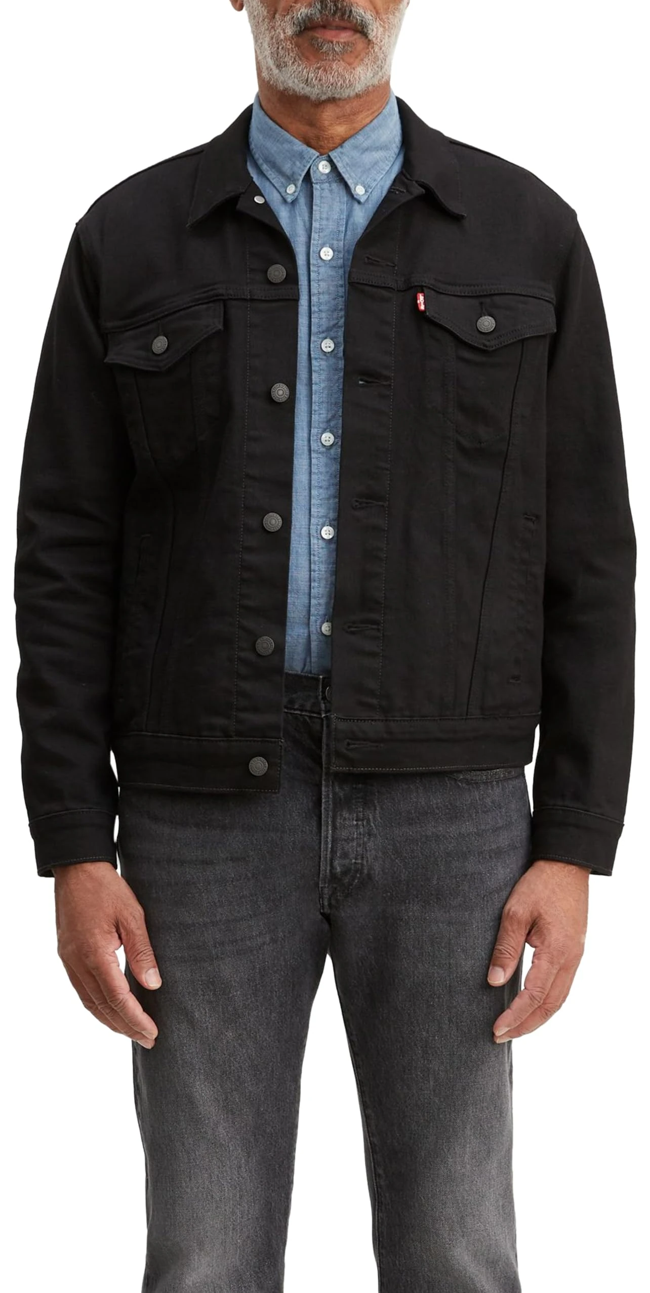 Levi's Men's The Trucker Jacket, Dark Horse, M