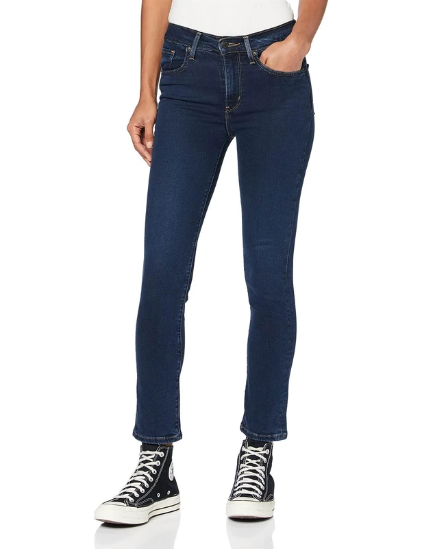Levi's Women's 724 High Rise Straight Jeans, Bogota Sass, 27W / 28L