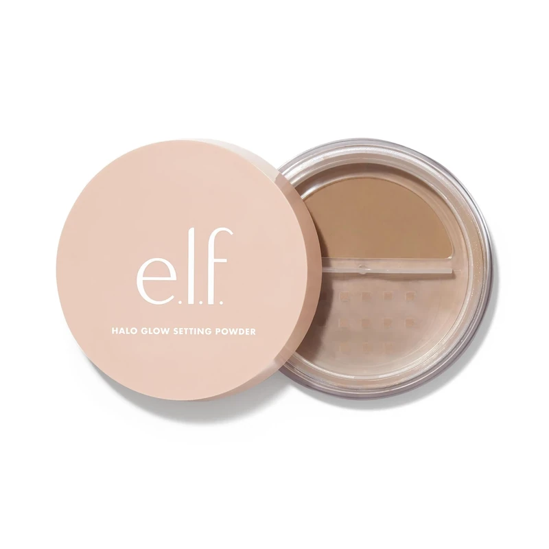 e.l.f. Halo Glow Soft Focus Setting Powder, Light & Silky Setting Powder For Creating Soft Glow Without Shine, Smooths Pores & Fine Lines, Deep