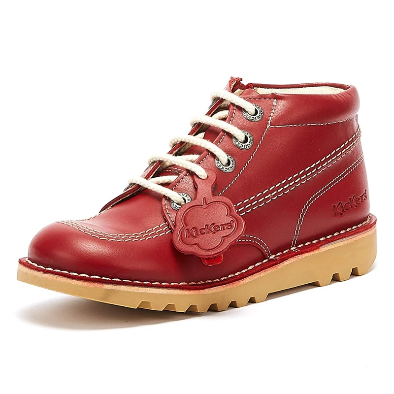 Kickers Unisex Kids Kick Hi Classic Ankle Boots With Zip | Extra Comfortable Added Durability Premium Quality School Shoes, 2 5 Uk, 2 UK Child