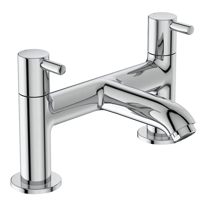 Ideal Standard Ceraline Dual Control Bath Tap Filler, BC188AA Chrome Dual Control Bath Filler