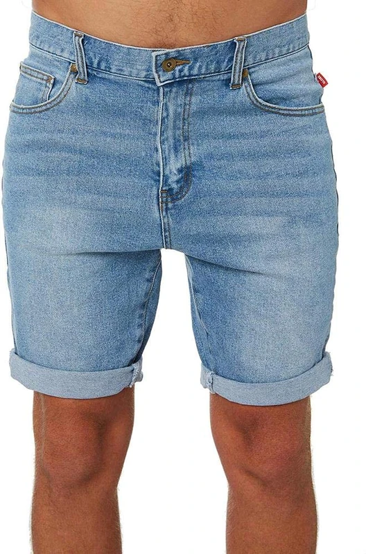 Globe Frenzy Denim Short Pants, Men, mens, Shorts, GB01916001, Pacific Blue, Size 11 - Image 1