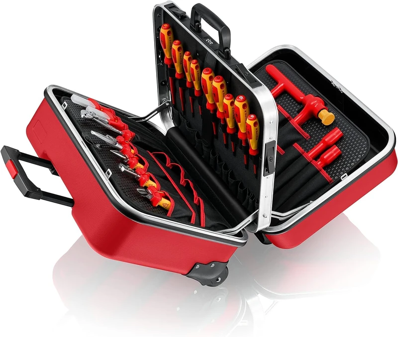 KNIPEX Toolbox "Big Twin Move Red" Electric Competence 42 Parts 290 mm, 98 99 15