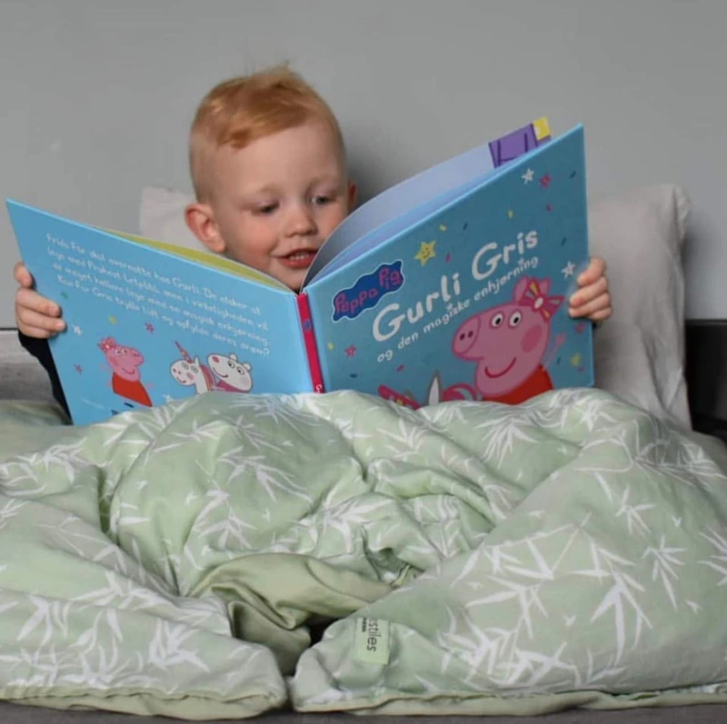 Manostiles Danish Design Organic Cotton Junior Bedding - Matcha