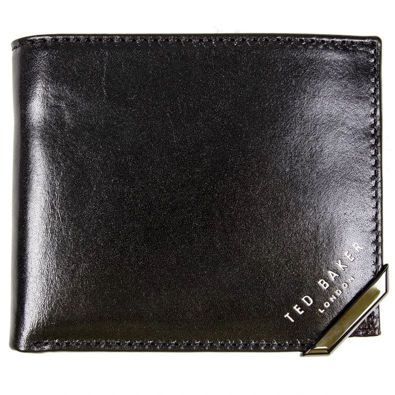 Ted Baker Men's Korning Travel Accessory Bi Fold Wallet, Black, One Size UK