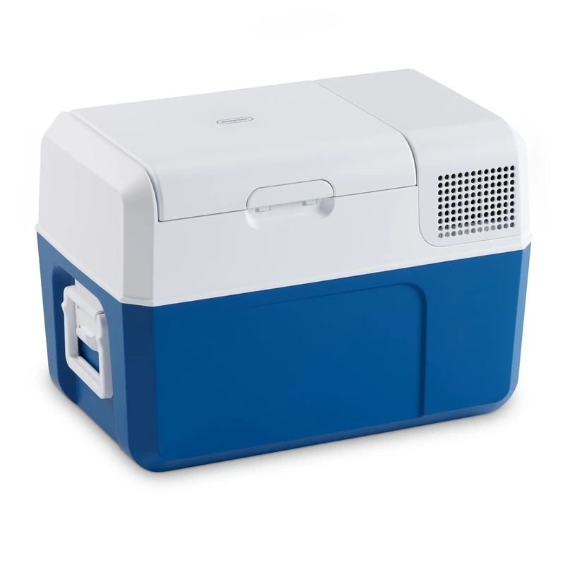 MOBICOOL MCF40 - 38 l Compressor Cooler, Blue/Grey, Cool Box 12/24 V DC / 100 -240 V AC, Mini Fridge for Car, Truck, Boat, Motorhome and Power Socket