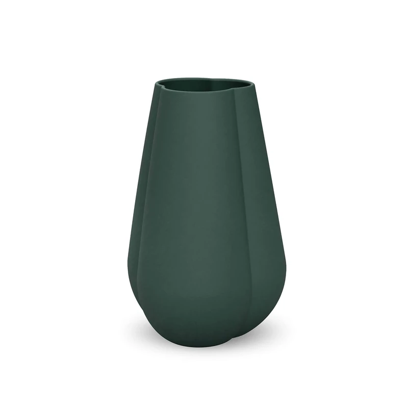 Cooee Design Clover 25cm Dark Green Ceramic Vase 17cm