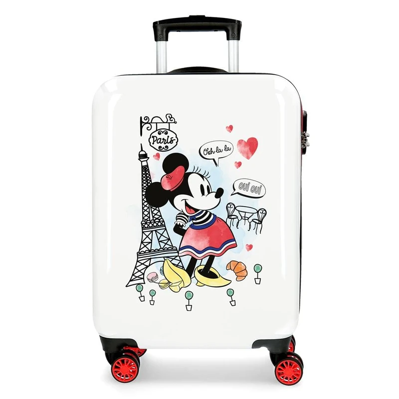 Disney Minnie Around The World Paris Red Carry-on Suitcase