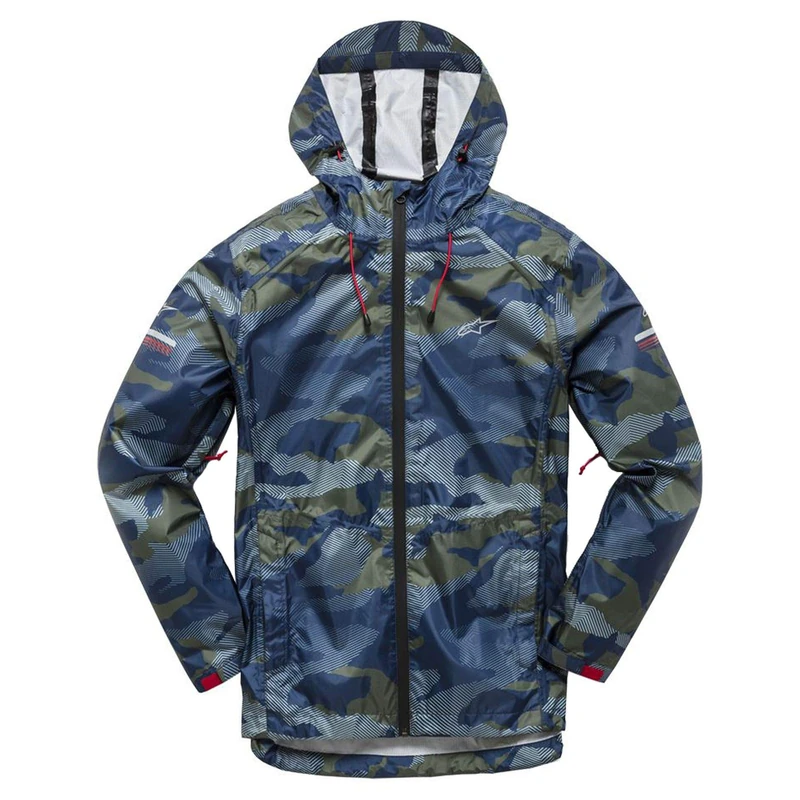 Alpinestars Men's Resist Ii Rain Jacket Not Applicable, Blu Camo, M