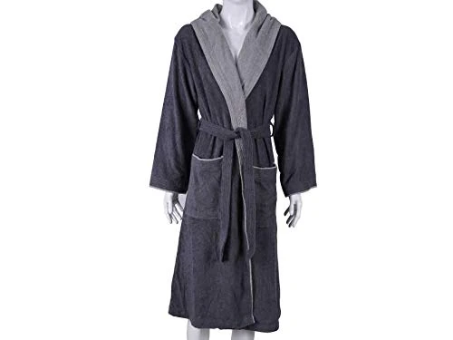 Maisonette Bath Linen Large Ruscello Hooded Cotton Bathrobe